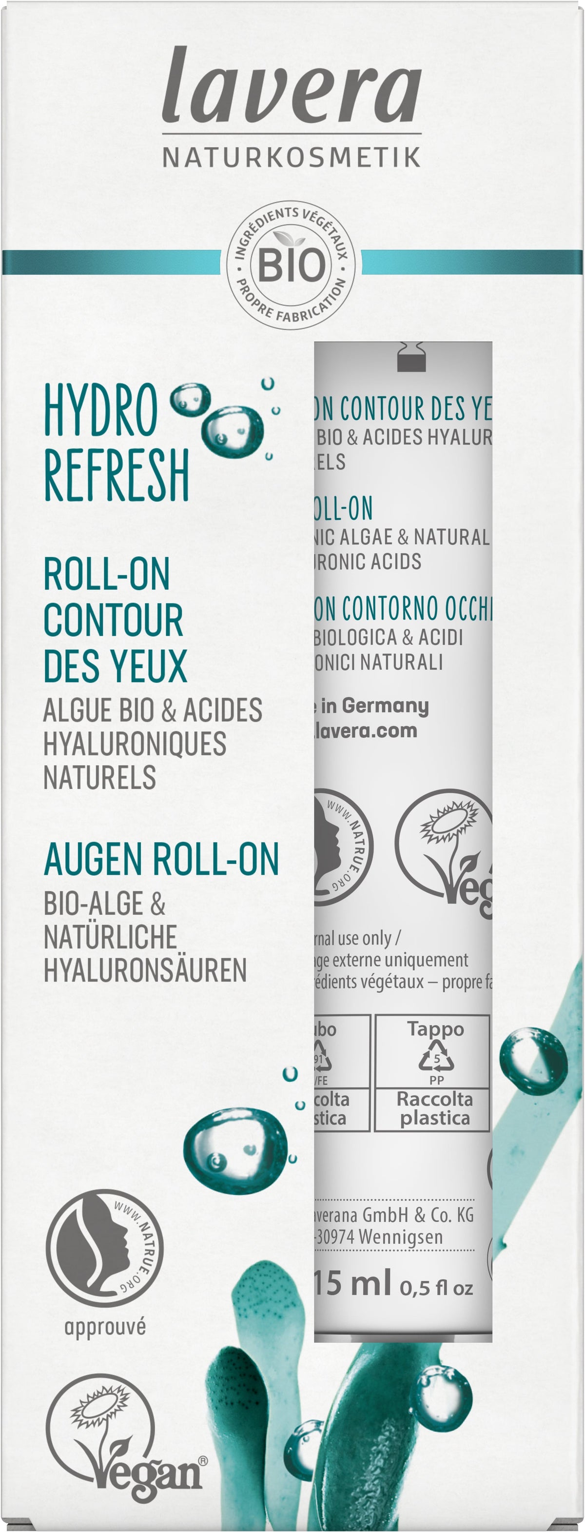 Hydro Refresh Yeux Roll-On - 15 ml - Lavera