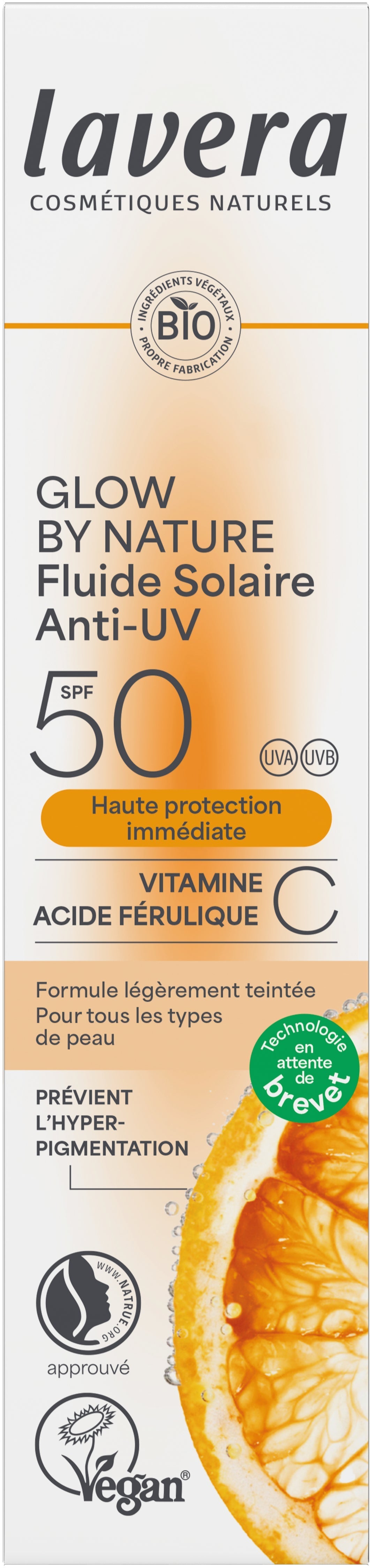 Glow By Nature Anti-UV Fluid SPF 50 - 30 ml - Lavera
