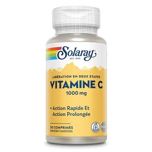 Vitamine C - 1000 mg - Comprimés - Solaray - 30 Comprimés