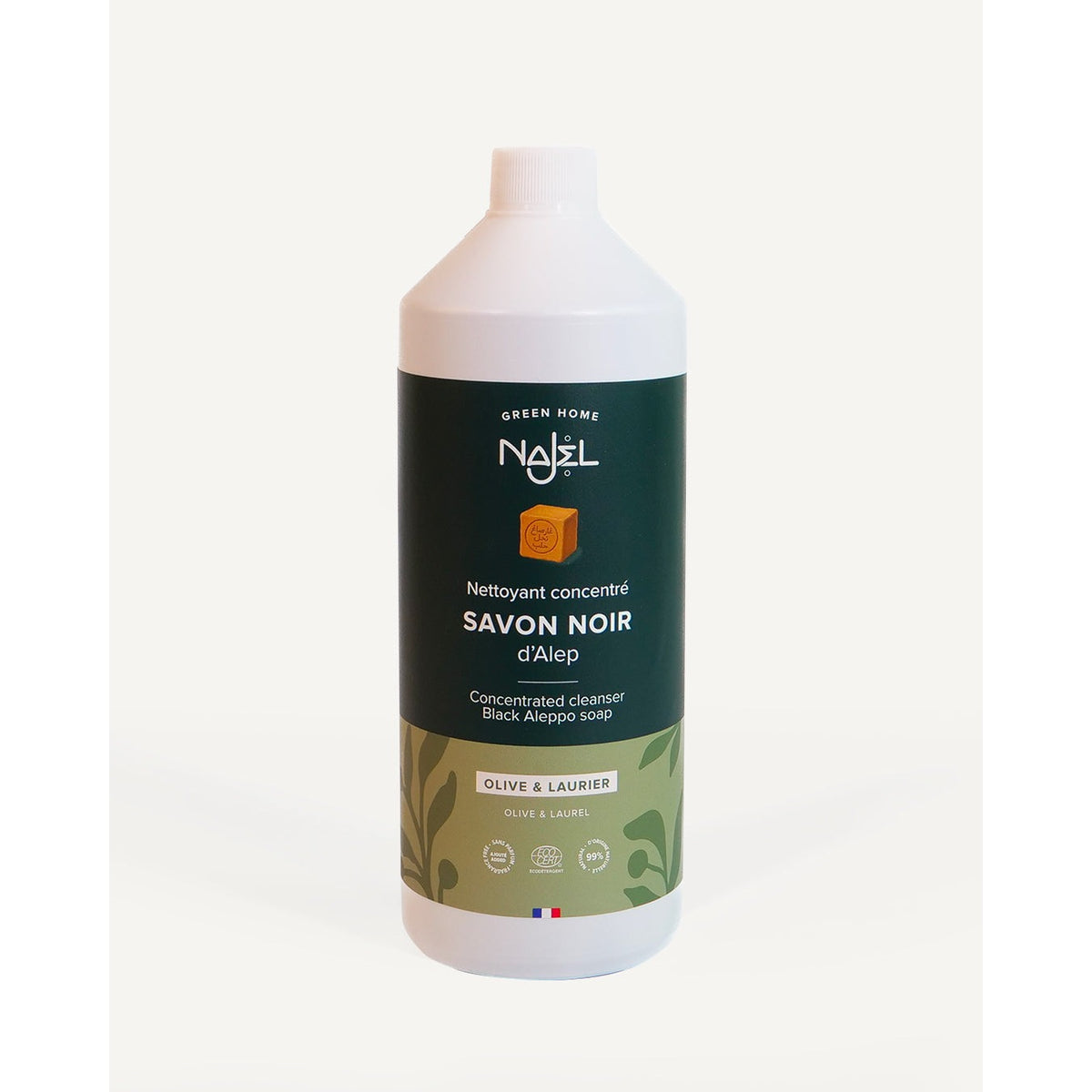 Savon Noir d'Alep Liquide à l'Huile d'Olive - 1 L - Ecodétergent - Najel