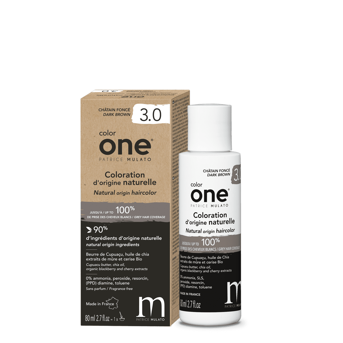 Color One - Mulato - 3.0 Châtain Foncé - 80 ml