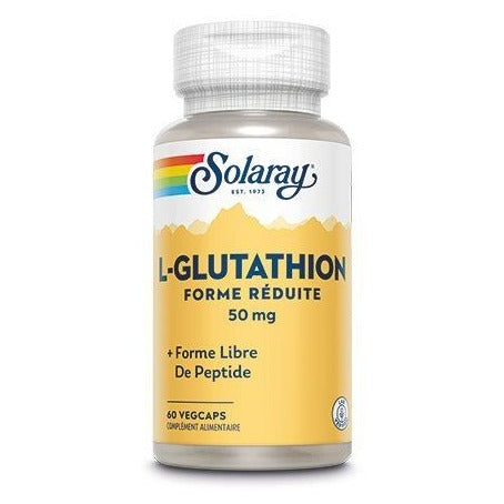 L-Glutathion (Forme Réduite) - 50 mg - 60 Gélules Végétales - Solaray