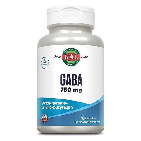 GABA - 750 mg - 90 Comprimés - KAL