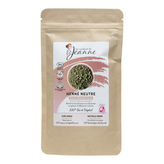 Soin Henné Neutre Réparateur - 100 g - Les Couleurs de Jeanne