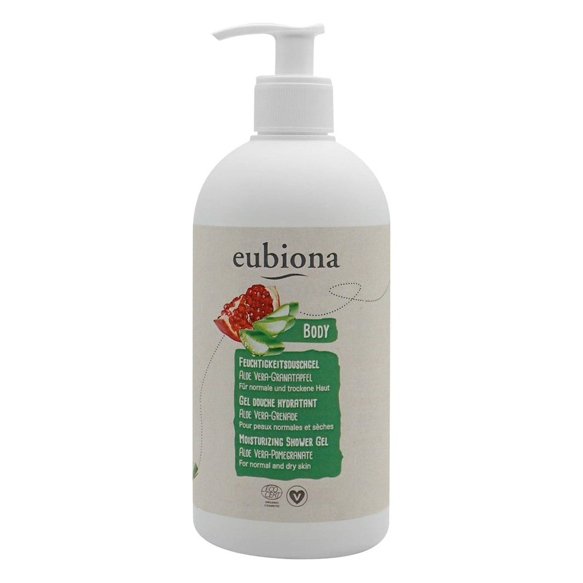 Gel Douche Hydratant Aloe Vera - 500 ml - Eubiona