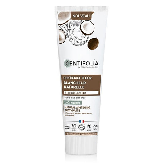 Dentifrice Fluor Blancheur Naturelle - 75 ml - Cosmos Organic - Centifolia