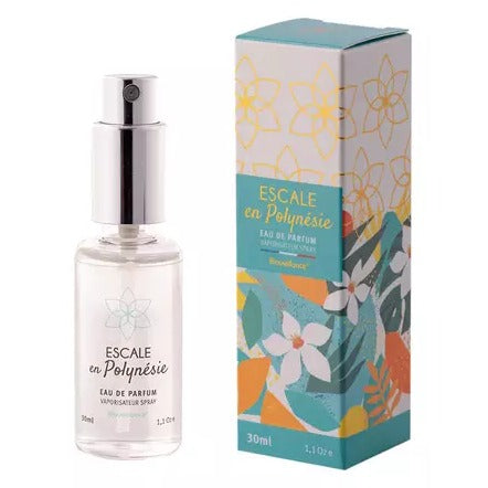 Eau de Parfum Escale en Polynésie - Évocation Tiaré - Bio - Bioveillance - Vaporisateur 30 ml