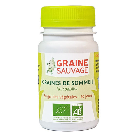 Graines de Sommeil - 60 Gélules Végétales - Bio - Graine Sauvage
