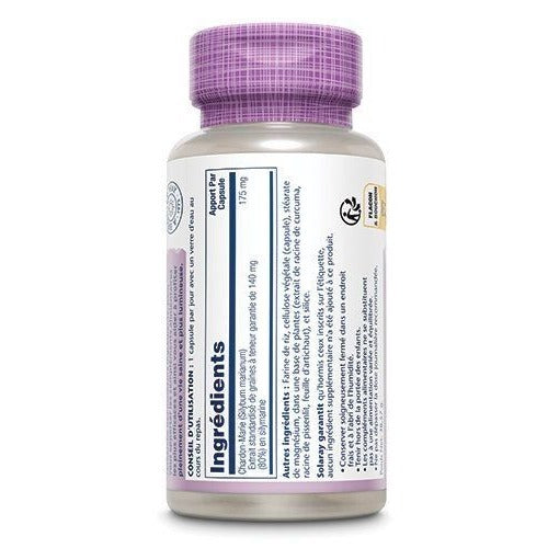 Chardon-Marie - 175 mg - 60 Gélules Végétales - Solaray