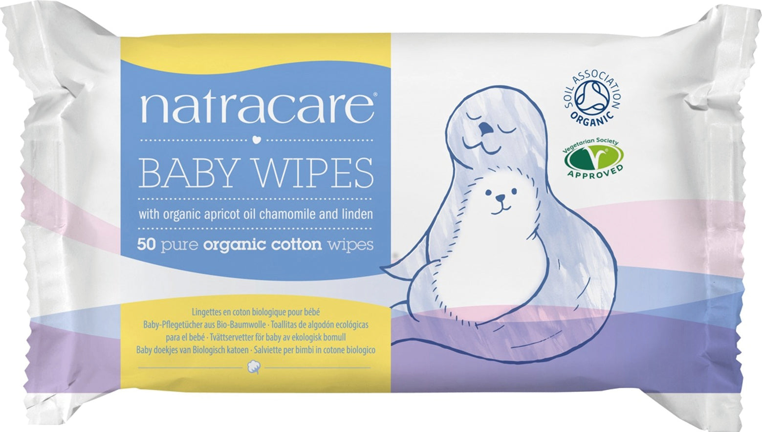 Lingettes Bébé - 50 Lingettes - Bio - Natracare