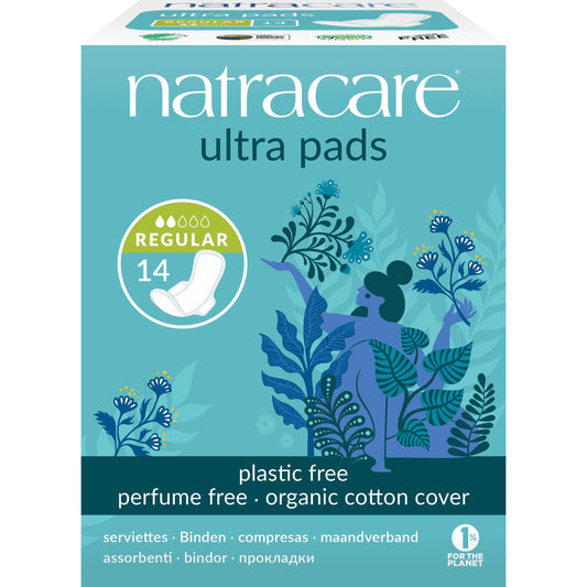 Serviettes Ultra avec Ailettes - 14 Serviettes - Bio - Natracare