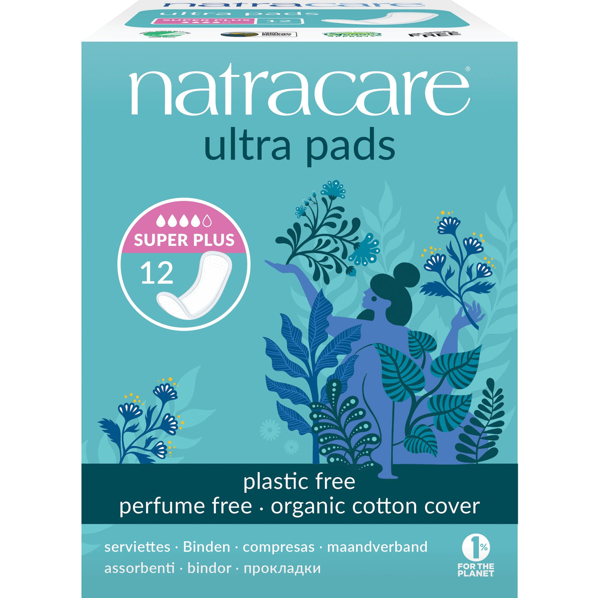 Serviettes Ultra Plus - 12 Serviettes - Bio - Natracare