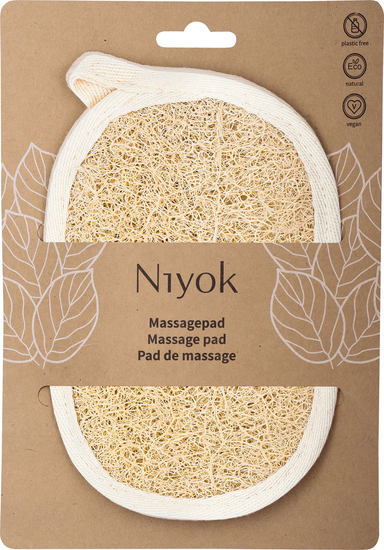 Coussin de Massage Luffa & Coton - 1 Pièce - Bio - Niyok