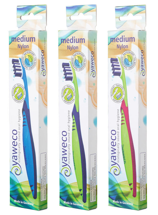 Brosse Dents Nylon Medium - 1 Pièce - Yaweco