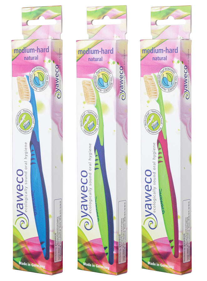 Brosse Dents Nature Medium Dure - 1 Pièce - Yaweco