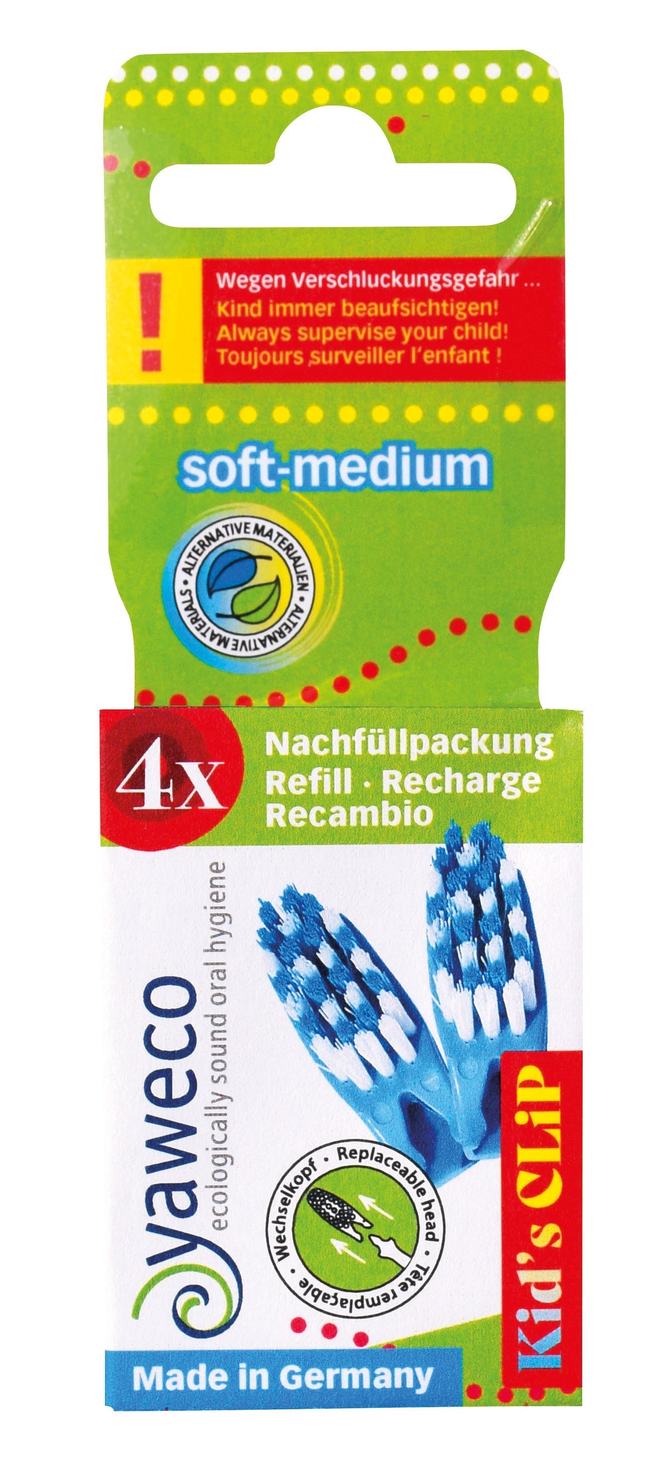 Recharge 4 Têtes Bd Enfant - 4 Têtes - Yaweco