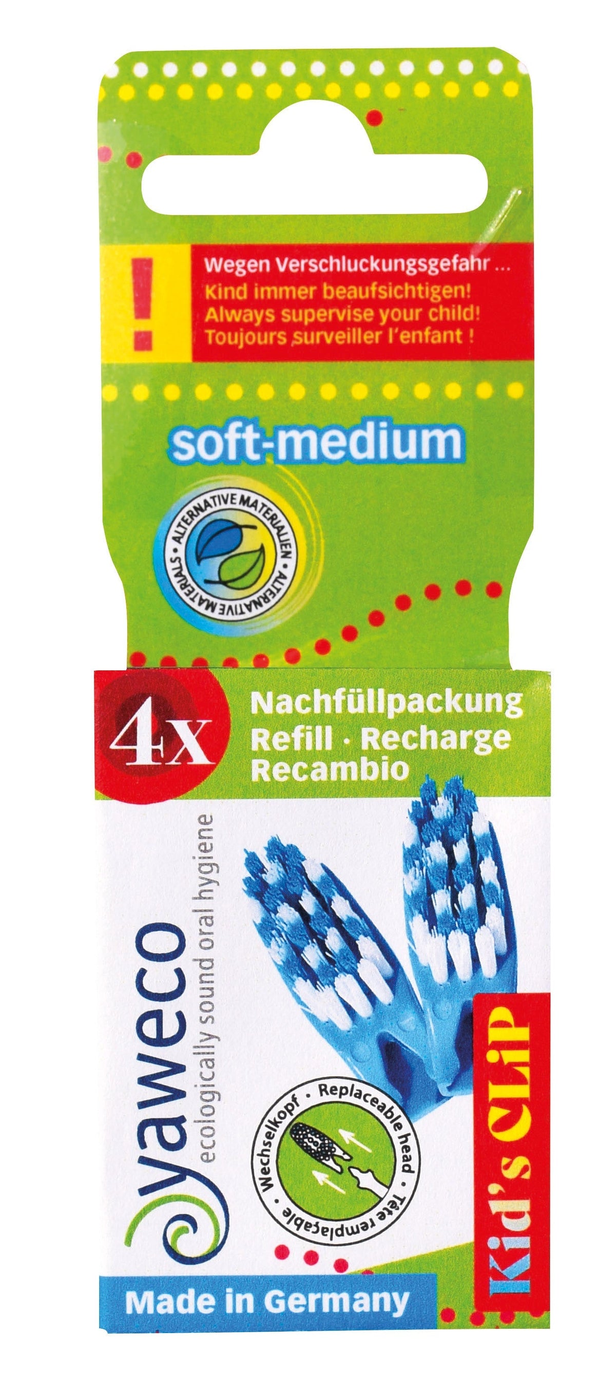 Recharge 4 Têtes Bd Enfant - 4 Têtes - Yaweco