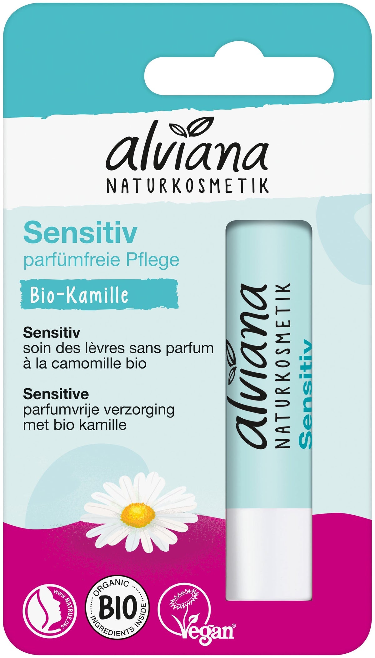Baume à Lèvres Sensitiv - 4,5 g - Alviana