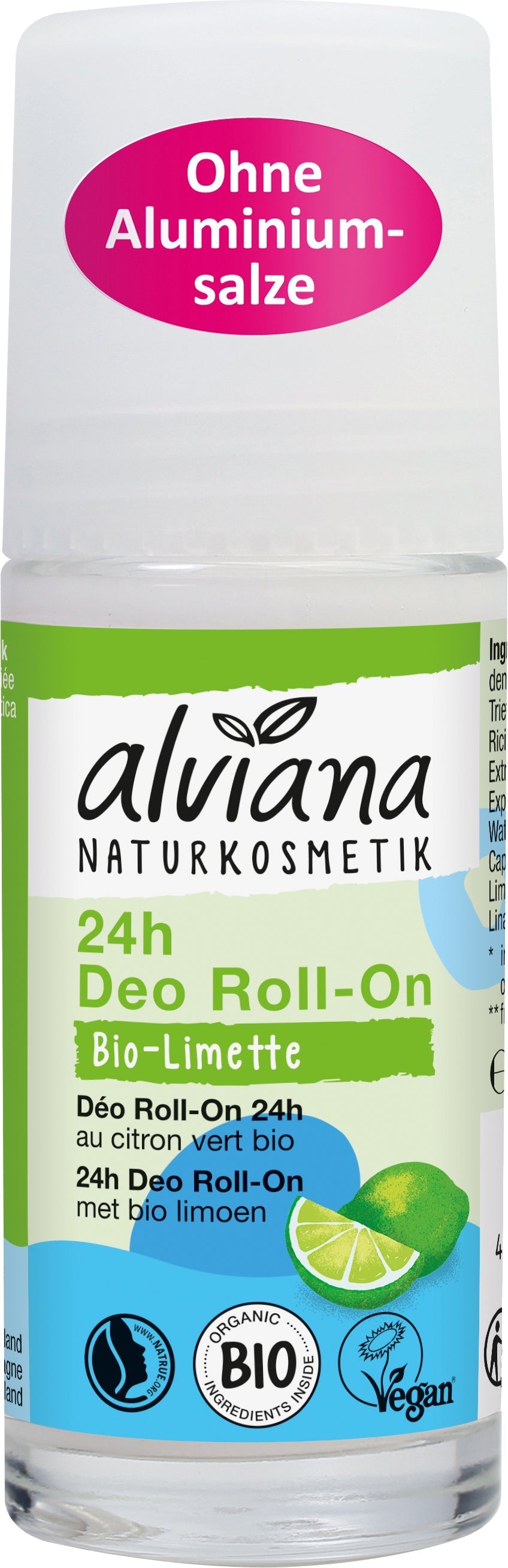 Deo Roll-On 24h Citron Vert - 50 ml - Alviana