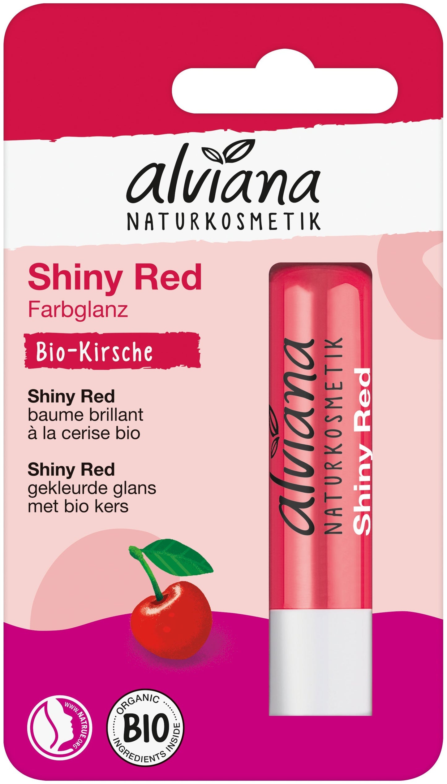 Baume Lèvres Rouge Brillant - 4,5 g - Alviana