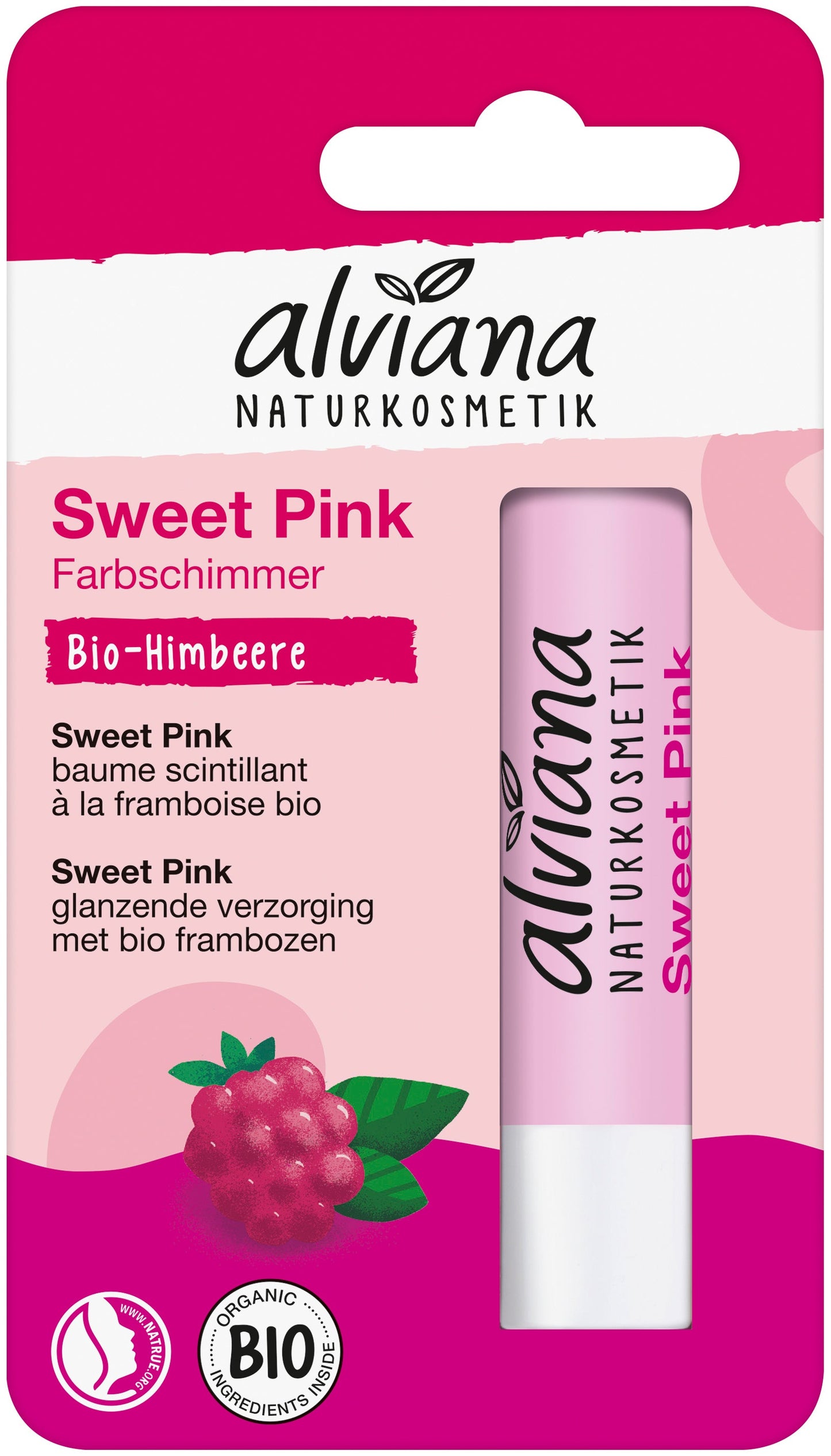 Baume à Lèvres Rose - 4,5 g - Alviana
