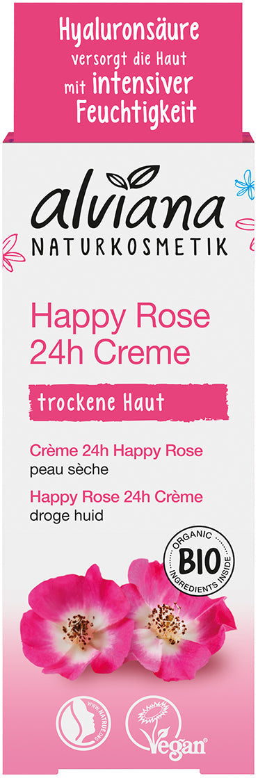Crème 24h Happy Rose - 50 ml - Alviana