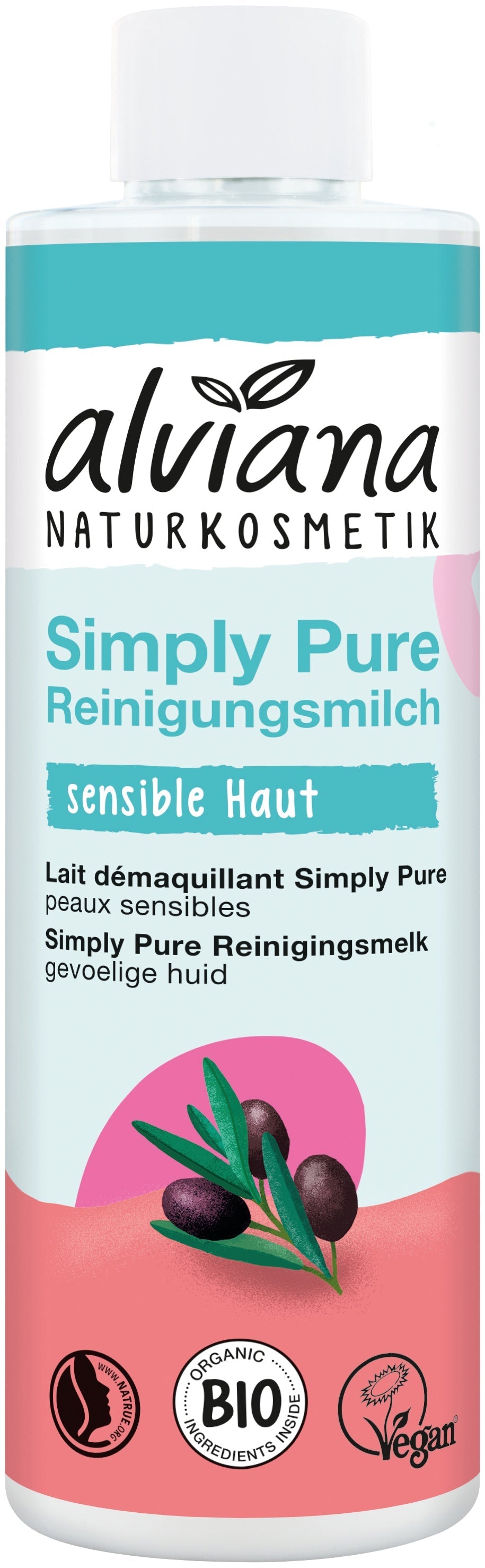 Lait Démaquillant Simply Pure - 200 ml - Alviana