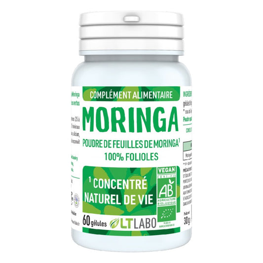 Moringa Puré - 60 Gélules - Bio - LT Laboratoire