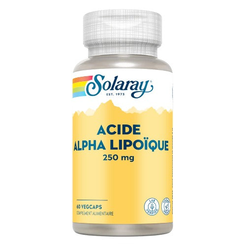 Acide Alpha-Lipoïque - 250 mg - 60 Gélules Végétales - Solaray