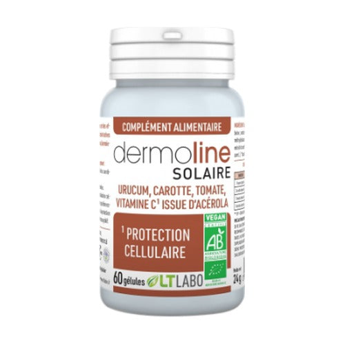Dermoline Solaire - 60 Gélules - Bio - LT Laboratoire