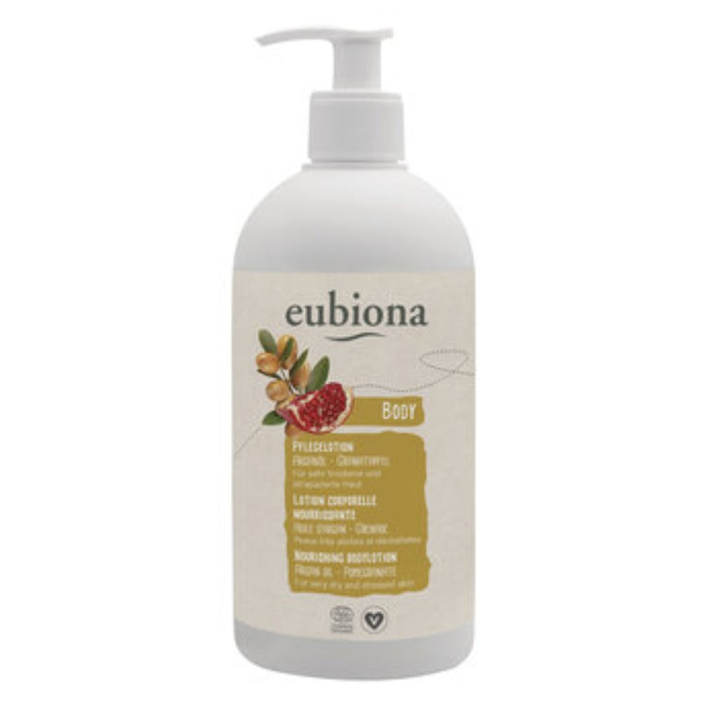 Lotion Corporelle Nourrissante - Huile d'Argan et Grenade - 500 ml - Eubiona