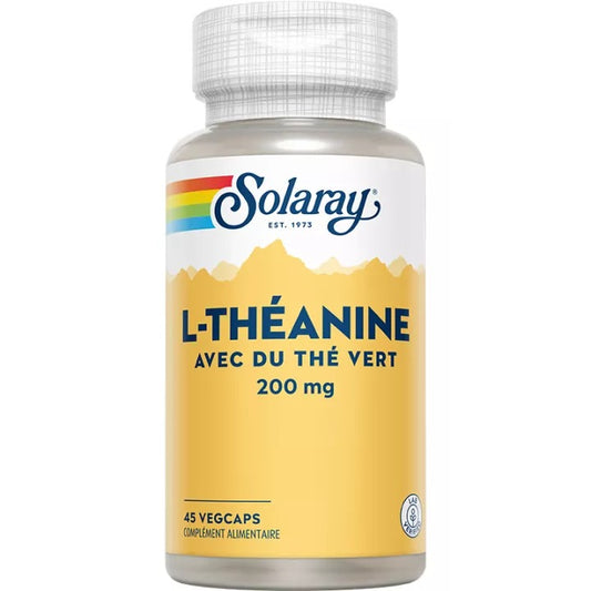 L-Théanine - 200 mg - 45 Gélules Végétales - Solaray
