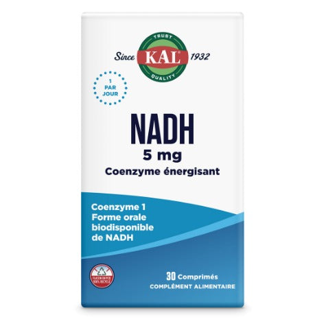 NADH (Enrobage Entérique) - 5 mg - 30 Comprimés - KAL