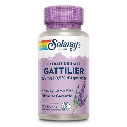 Gattilier (Vitex) - 225 mg - 60 Gélules Végétales - Solaray