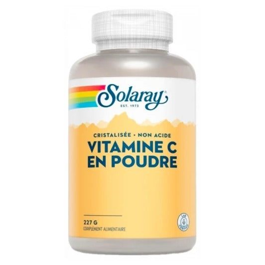 Vitamine C en Poudre - Non Acide - 227 g - Solaray
