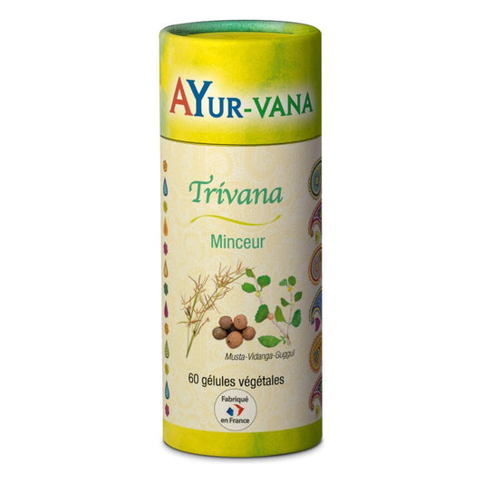 Trivana - Extraits de Musta, de Vidanga et de Guggul - 60 Gélules Végétales - Ayur-Vana