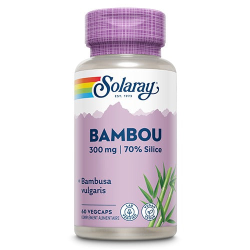 Silice de Bambou - 300 mg - 60 Gélules Végétales - Solaray