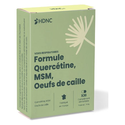 Formule Allergies - Quercétine, MSM et Œufs de Caille - 30 Gélules Végétales - HDNC
