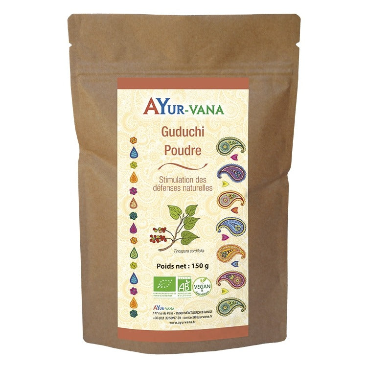 Guduchi - 500 g de Poudre en Sachet - Bio - Ayur-Vana