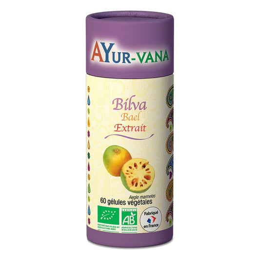 Bilva (Aegle Marmelos) Extrait 5:1 - 60 Gélules Végétales - Bio - Ayur-Vana