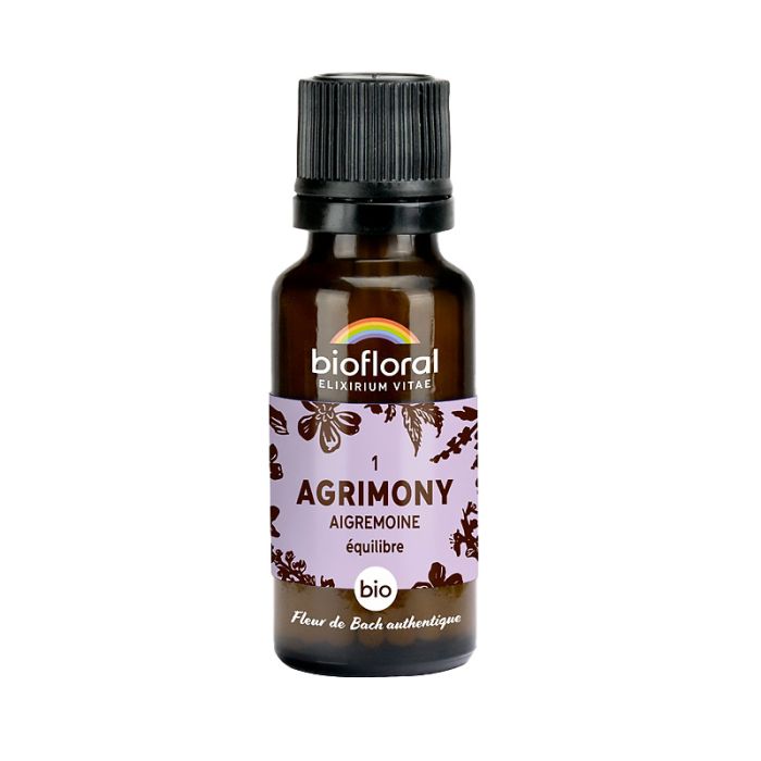 Fleur de Bach - Agrimony (Aigremoine) - Bio - 19,5 g - Biolfloral