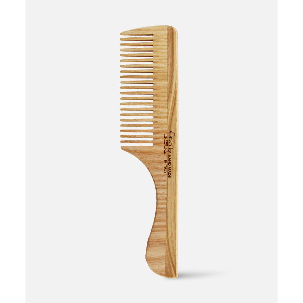 Peigne à Manche à Dents Serrées en Frêne Naturel - TEK