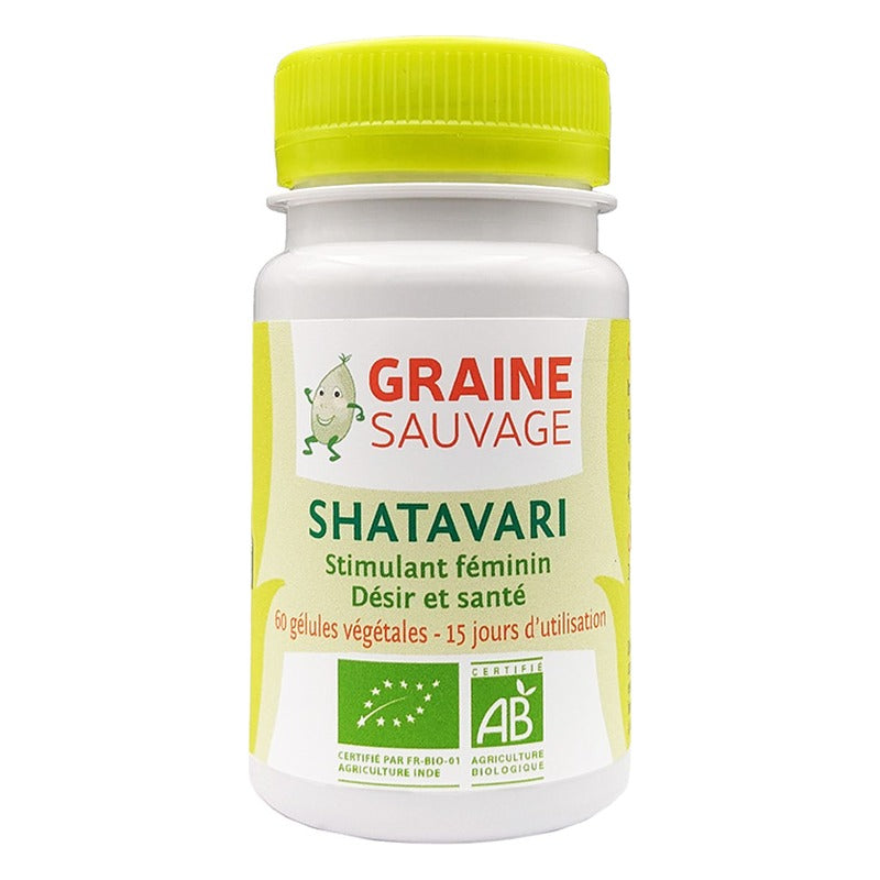Shatavari (Extrait) en Gélules - 60 Gélules Végétales - Bio - Graine Sauvage