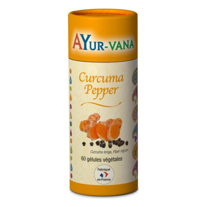 Curcuma Pepper - 60 Gélules Végétales - Ayur-Vana