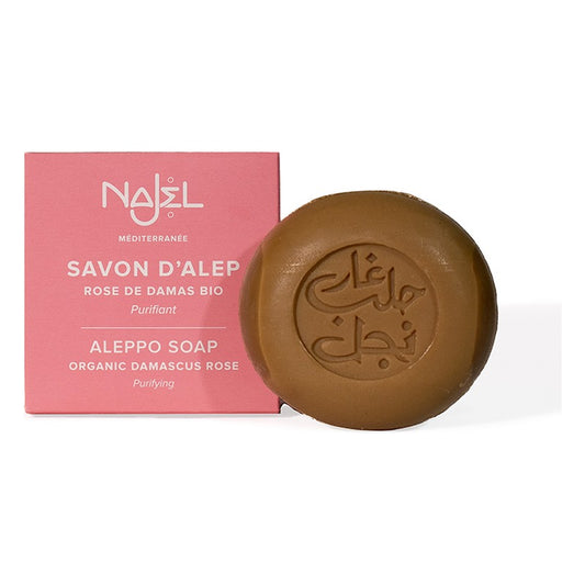 Savon d'Alep - Rose de Damas - 100 g - Bio - Najel