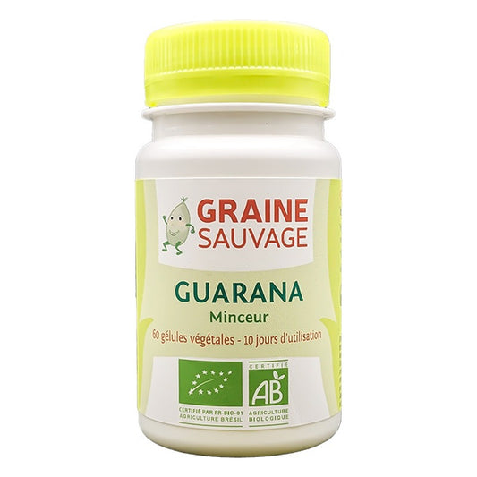 Guarana - 60 Gélules Végétales - Bio - Graine Sauvage