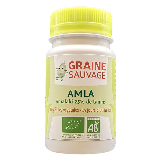 Amla (Extrait) en Gélules - 60 Gélules Végétales - Bio - Graine Sauvage