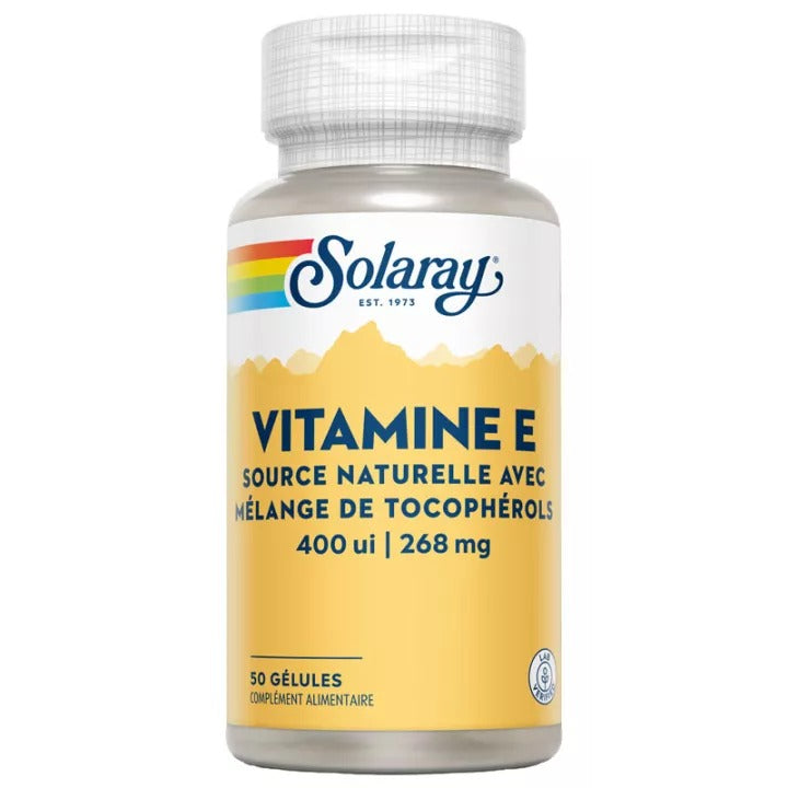 Vitamine E 400 UI - 268 mg - 50 Capsules Molles - Solaray