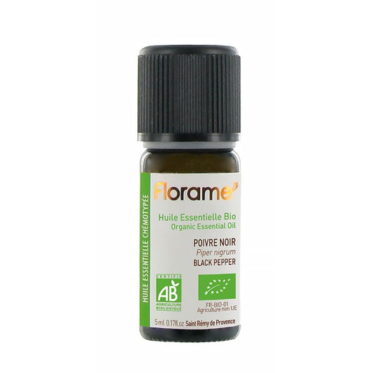 Huile Essentielle de Poivre Noir - 5 ml - Bio - Florame