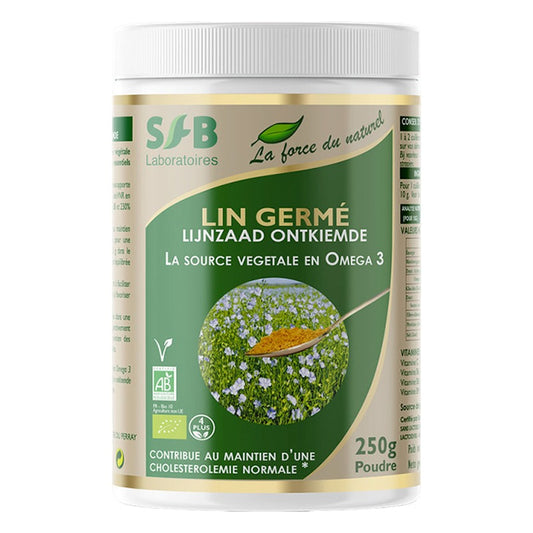 Lin Germe Poudre - Pot de 250 g - Bio - SFB Laboratoires